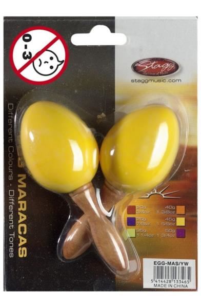 Stagg EGG MA S/YW - marakasy plastikowe żółte
